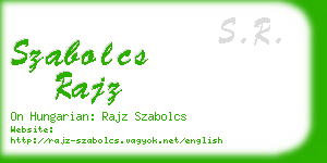 szabolcs rajz business card